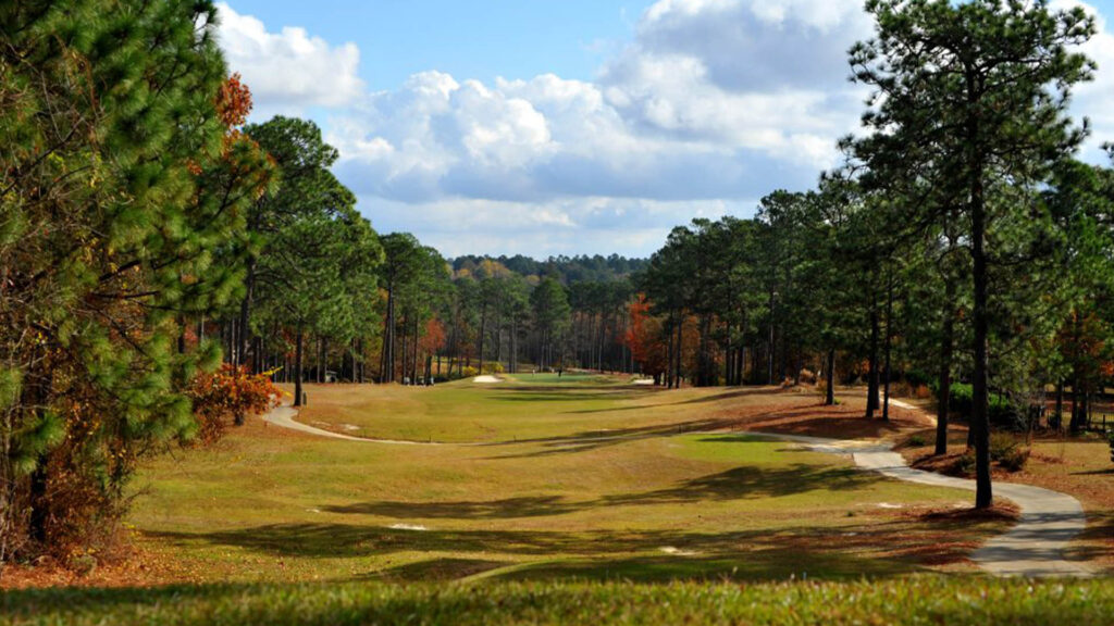 King's Grant Golf Club rolling hills in the fall